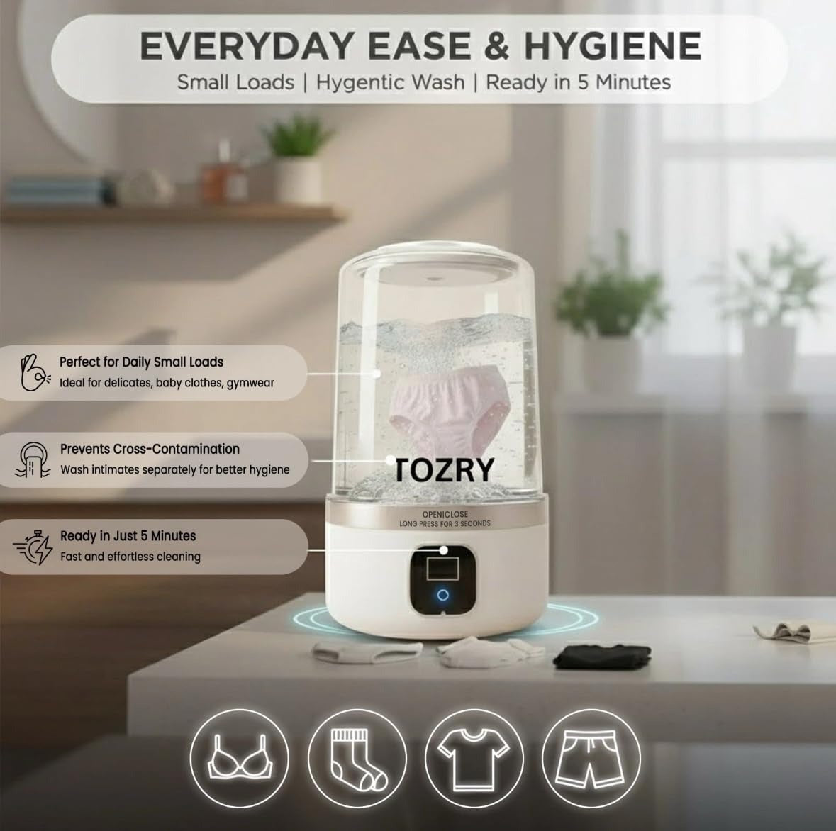 TORZY™ - Mini Portable Washing Machine